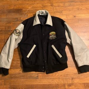 VINTAGE 1998 LIMITED EDITION DISNEY LEATHER/WOOL JACKET
